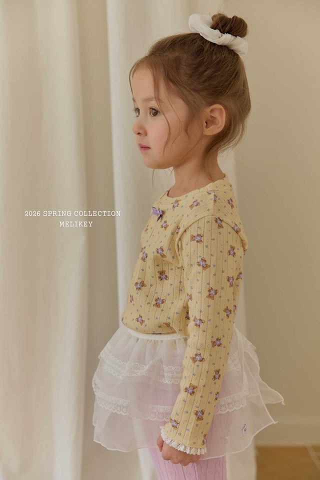 【即納】MELIKEY/Love Bear T(yellow/M)