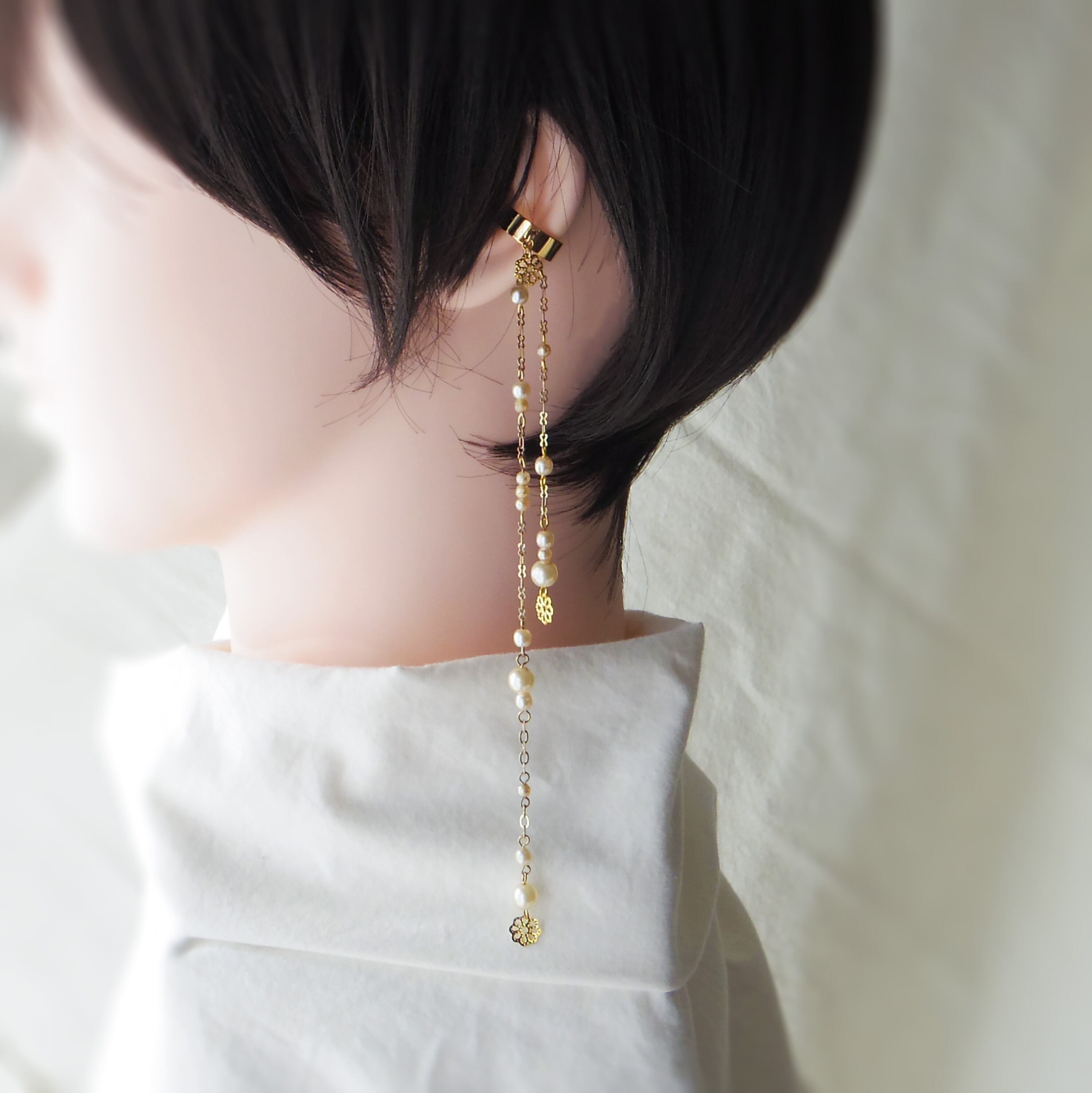 かたっぽイヤーカフ「りん、きらきら」