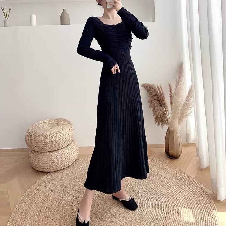 バストシャーリングニットワンピースml1614 Maison De Lyla