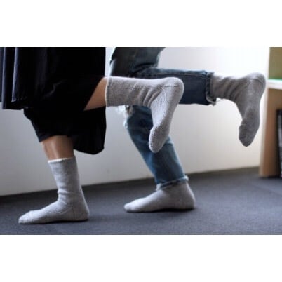 MEG KNITTING 】手編みソックス プレーン 2022 | le feuillage