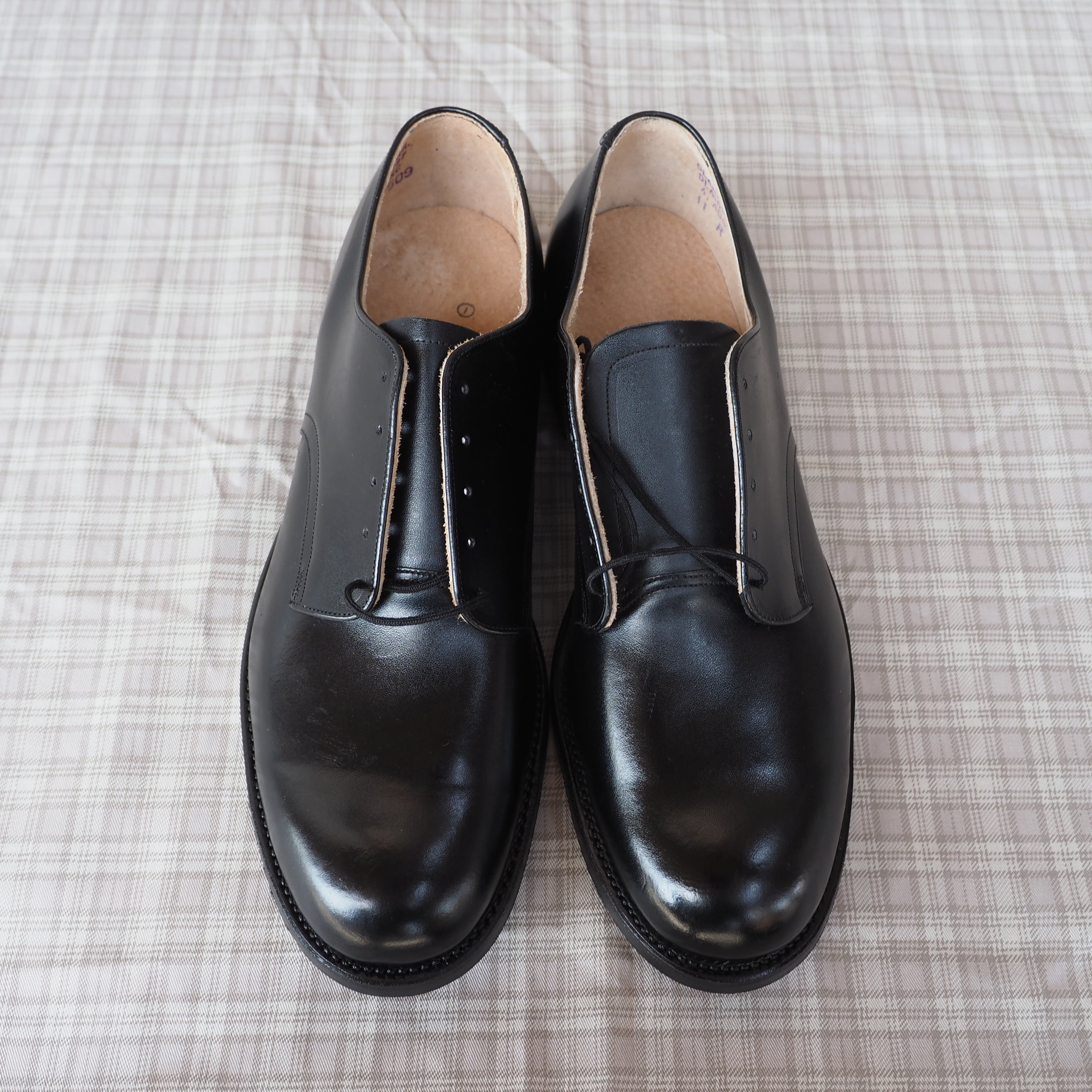 NOS】70's U.S.NAVY oxford leather service shoes 9.5N D.J.