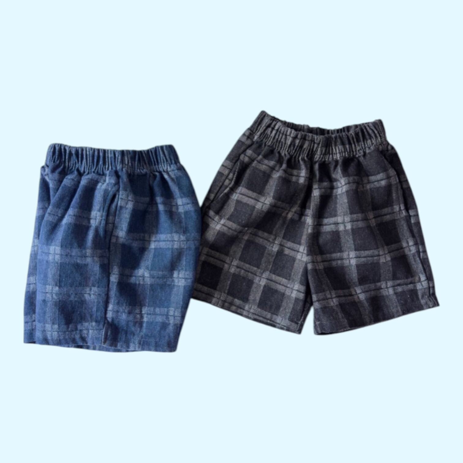 《送料無料》チェックデニムパンツ:Jr【mignon】※お取り寄せ