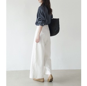 クロップド丈ワイドパンツ 2color W01320