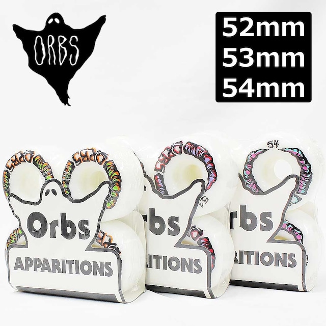 Orbs Apparitions Round 99A Skateboard Wheels オーブス ラウンド スケボー ウィール 52/グリーン/オレンジ