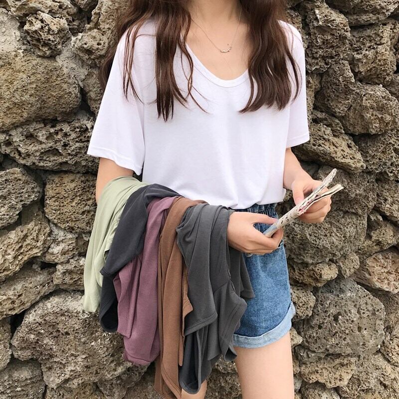 ホワイトラウンドネックシャツ トップス オータムウィンタースリムTシャツ 秋物 冬物 Oネック YY-ファッション3162485035