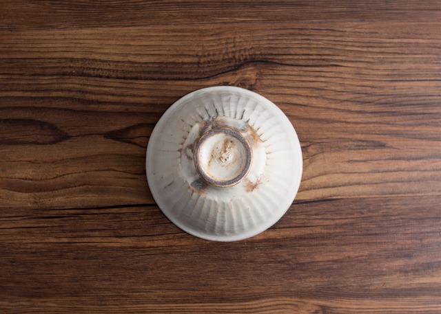 鉄散 線彫 めし碗 大（信楽焼・ご飯茶碗・ちゃわん）／古谷 浩一