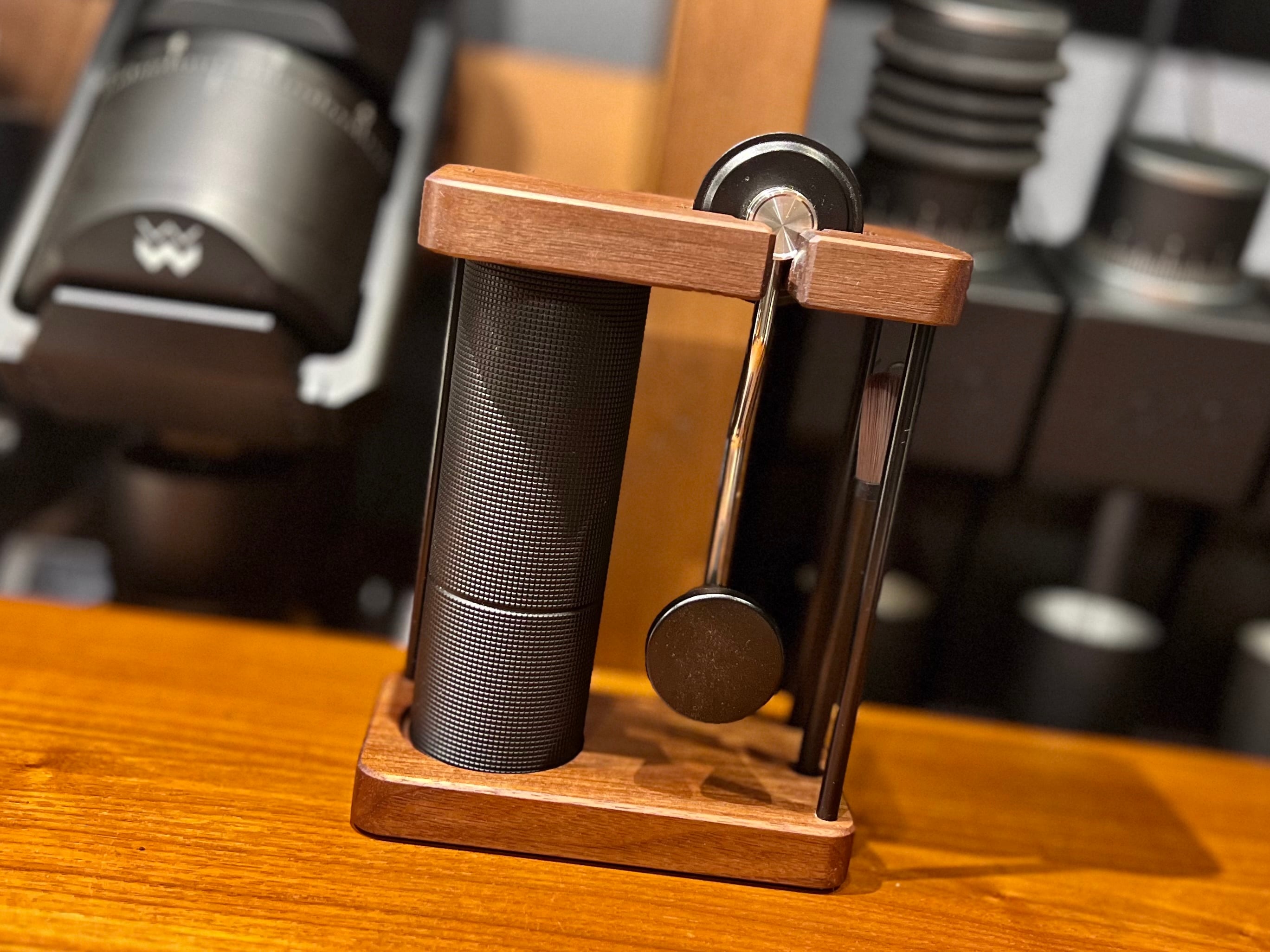 JHAT.. Coffee grinder stand for TIMEMORE C2 C3 American Walnut