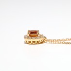 ファンシーディープ ブラウニッシュオレンジ ダイヤモンド ネックレス K18 / SI1  / 0.382ct / DA 0.142ct