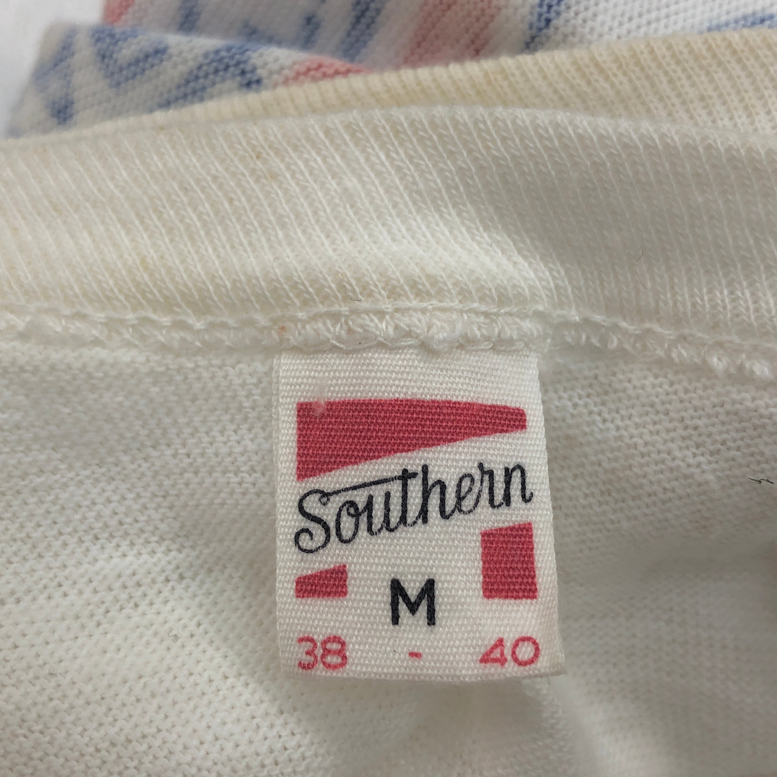 RUSSELL SOUTHERN ラッセル 50- 60年代 染み込み プリントTシャツ タグ