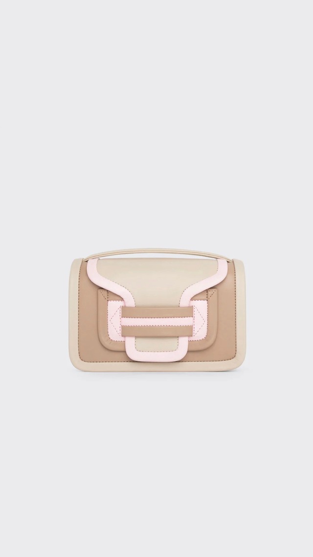 PIERRE HARDY -アルファ ハンドバッグ- :TAUPE WHITE POWDER,