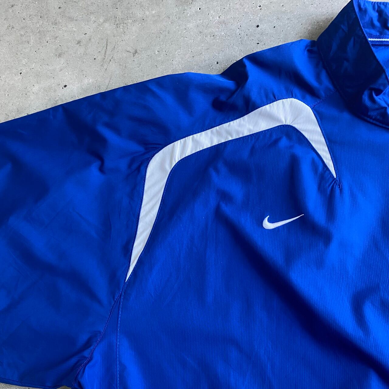 【チーム刺繍】ナイキ カレッジロゴ ナイロンジャケット ネイビー XL NIKE ナイキ AIR FORCE スウォッシュロゴ カレッジロゴ 刺繍