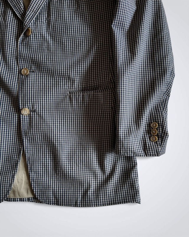 1980s ORVIS GINGHAM CHECK TAILORED JACKET