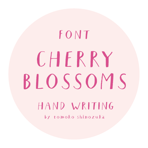 《フォントデータ》Cherry Blossoms
