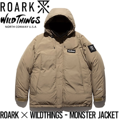 2023年モデル ダウンジャケット THE ROARK REVIVAL ロアークリバイバル ROARK × WILDTHINGS - MONSTER JACKET RJJ970 TPE 日本代理店正規品L