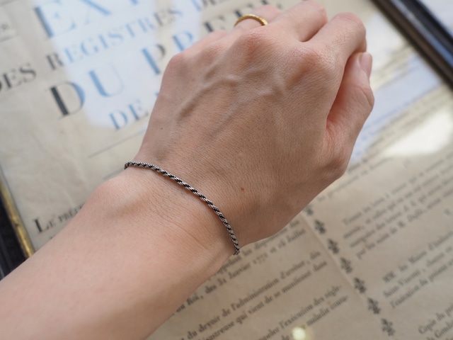 ITALY Vintgae 925 silver chain bracelet