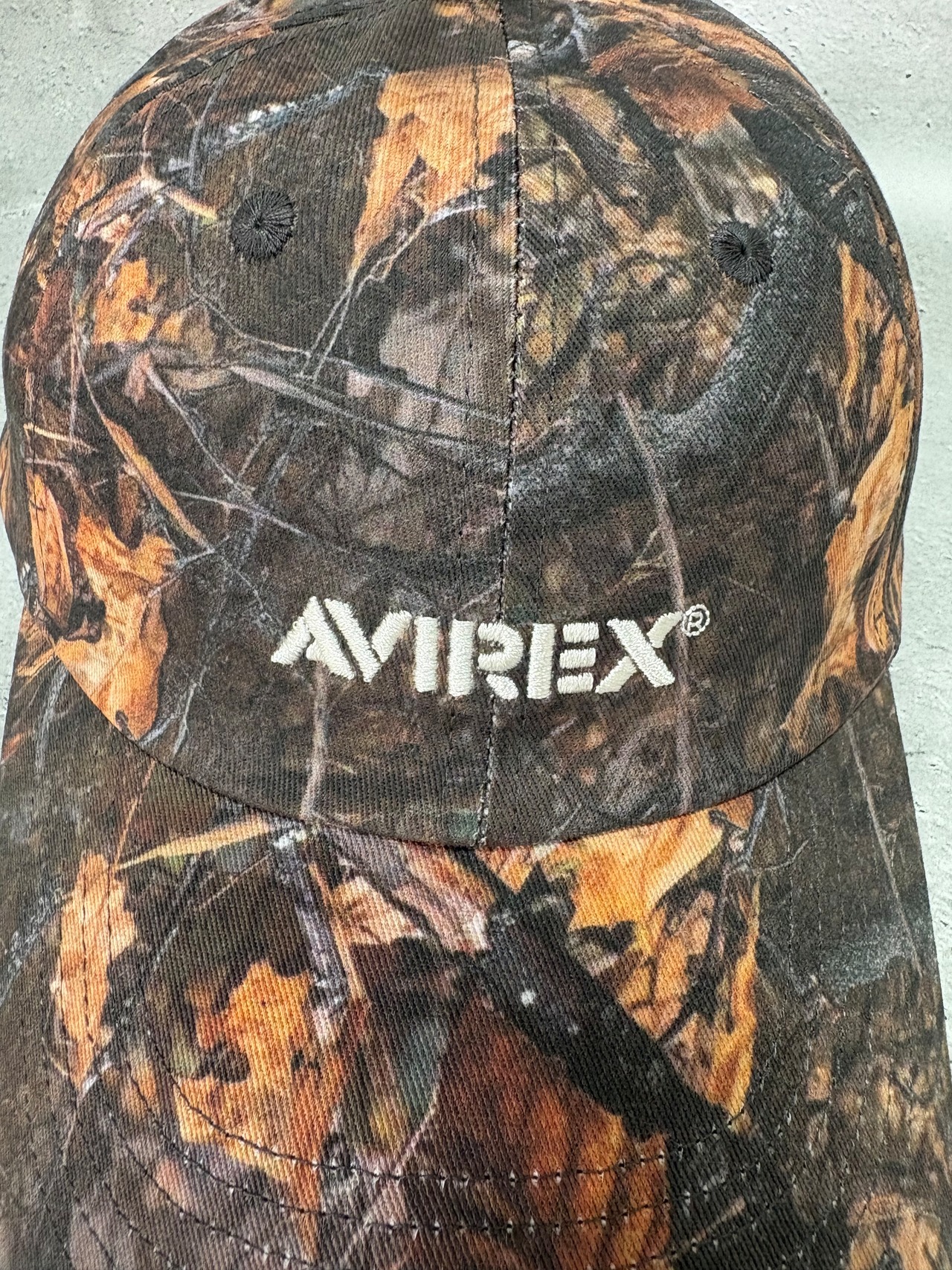AVIREX / アヴィレックス リアルツリー カモ柄 キャップ ブラウン