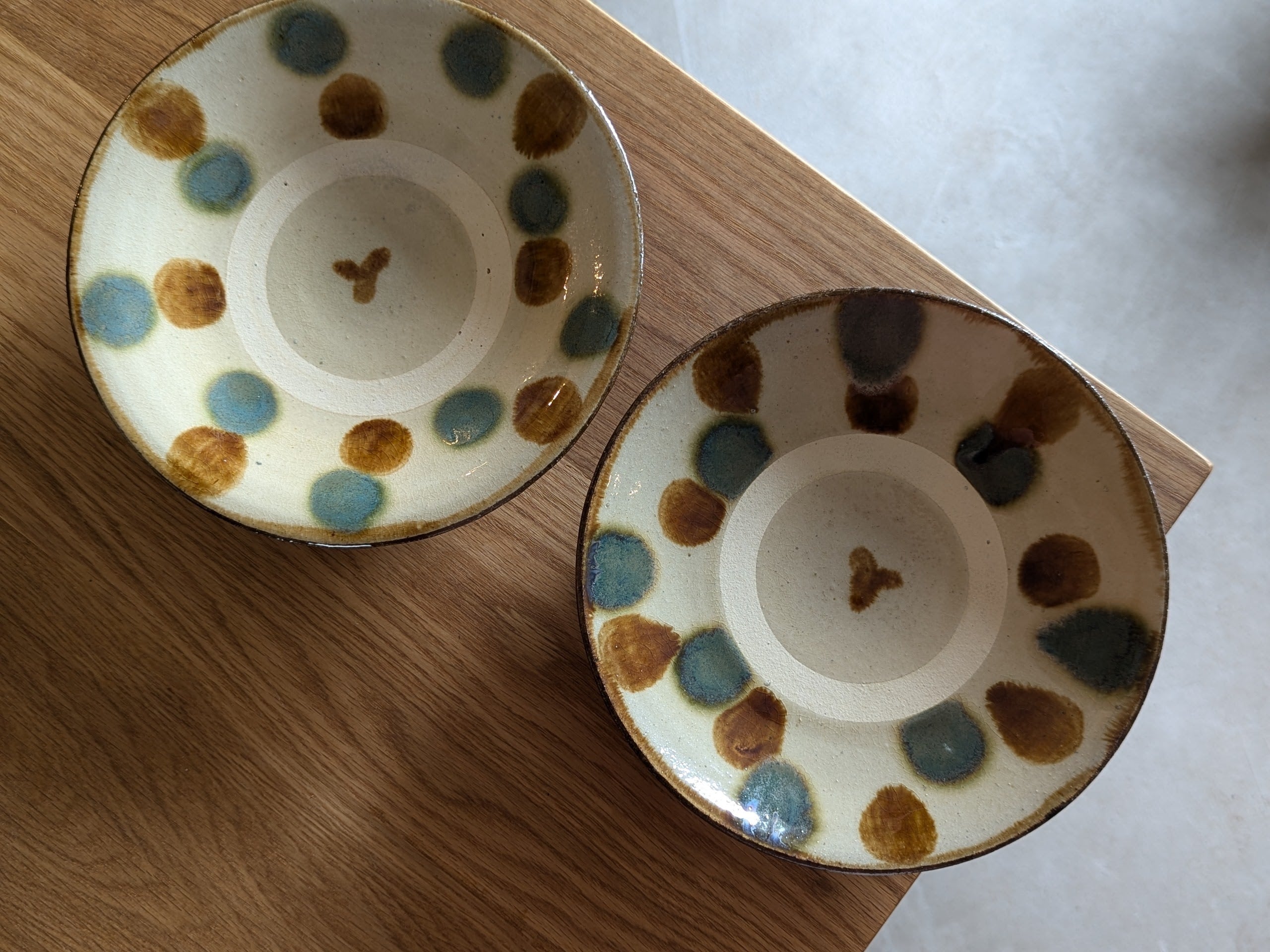 やちむん 7寸皿（三彩・3色） | 勝窯 | inoya | Basic Life Store