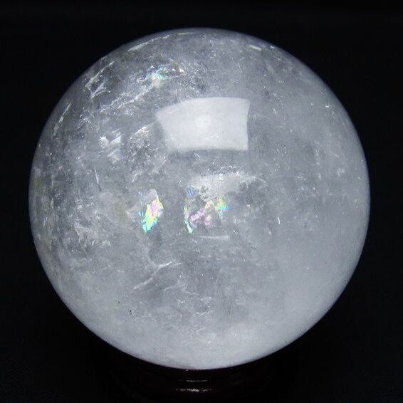 水晶 丸玉 60mm スフィア 置物 水晶玉 一点物 151-8847