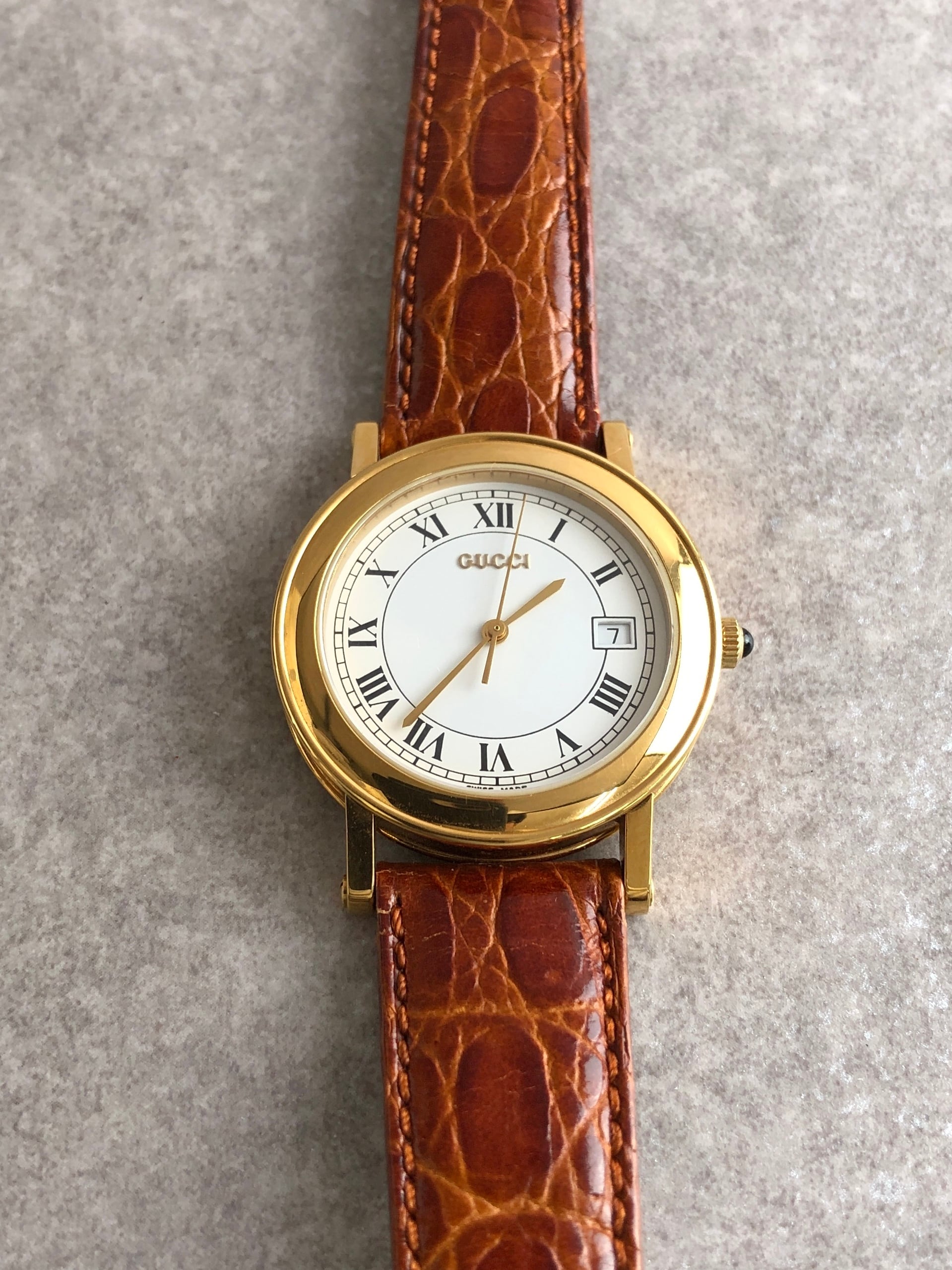 6300L グッチ GUCCI ゴールドカラー文字盤 ゴールドカラー クオーツ