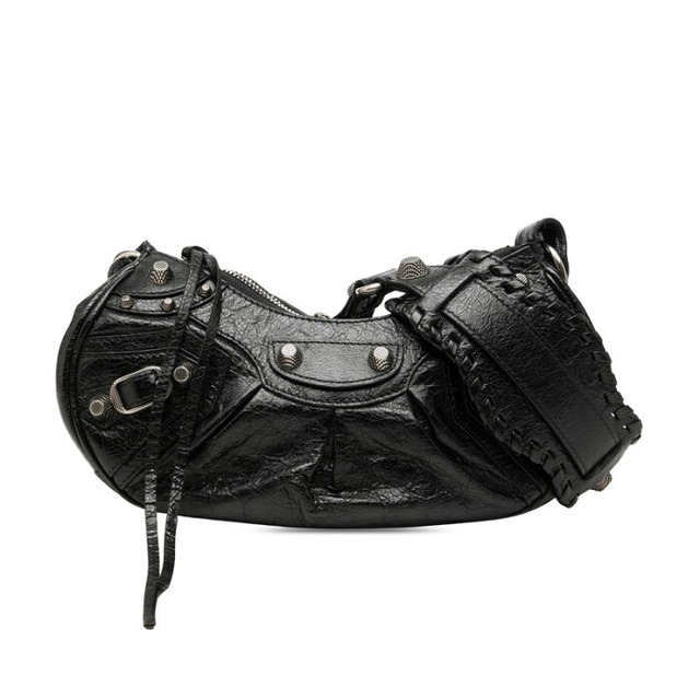 バレンシアガ Le Cagole ルカゴール XS ショルダーバッグ 671309 ブラック レザー レディース BALENCIAGA 【中古】