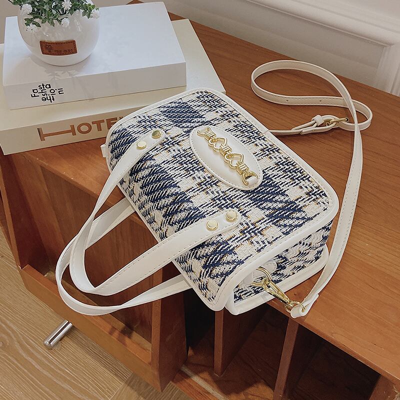 サマー 夏物 スクウェア メッセンジャーバッグ 手作りハンドバック17661425811