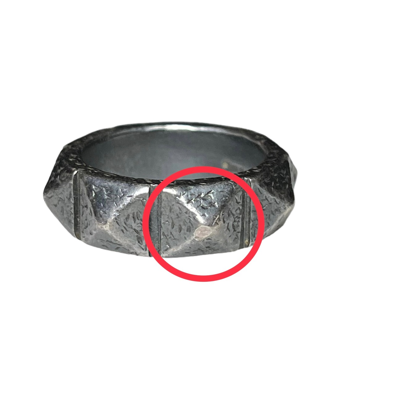 BOTTEGA VENETA silver band ring
