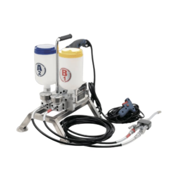 サムウォン工業 SWDM-250JP ダブルライン 高圧注入ポンプ 2液混合タイプ エポキシ樹脂 ポリウレタン樹脂 コンパクト 軽量 圧力 流量調整可能