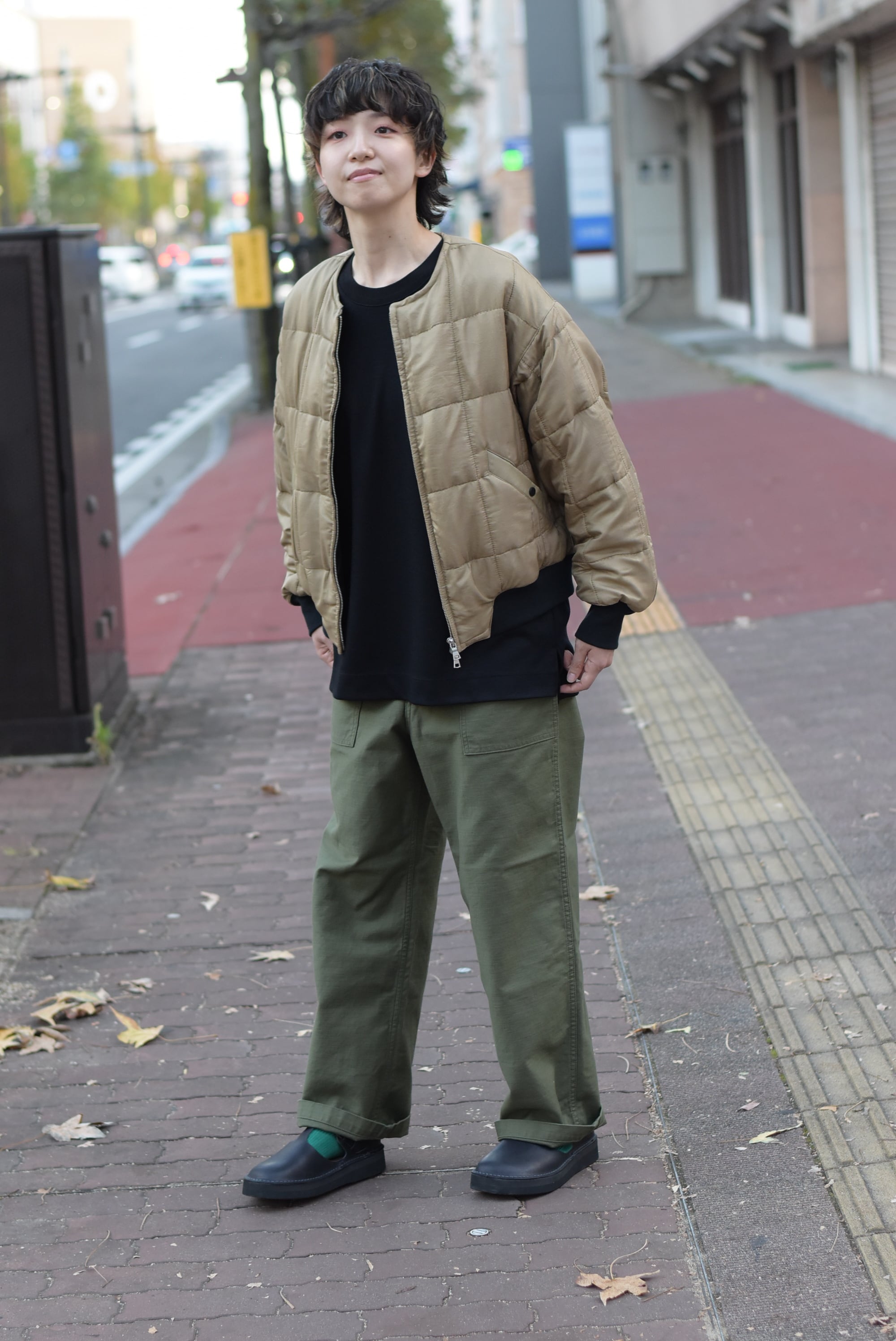 HAVERSACK】Silk Quilting No-Collar Blouson | theater(シアター)