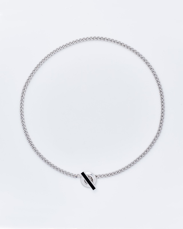 Slit Stone Necklace - Onyx