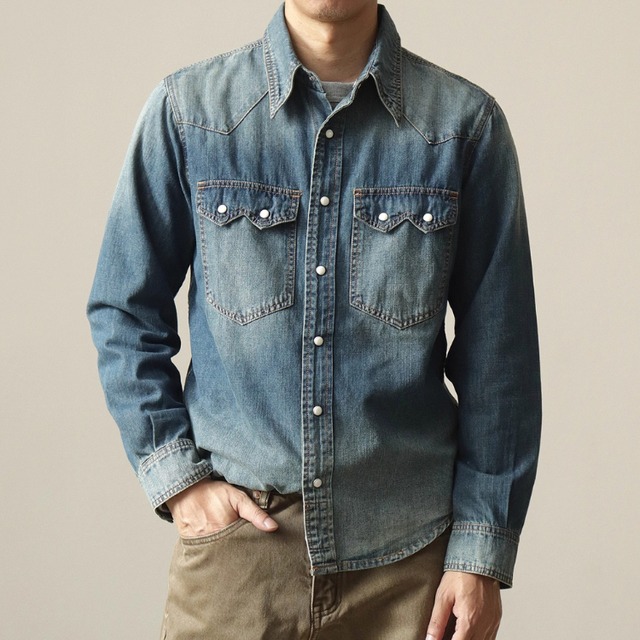 ウエスタンデニムシャツ 　3色　G00213