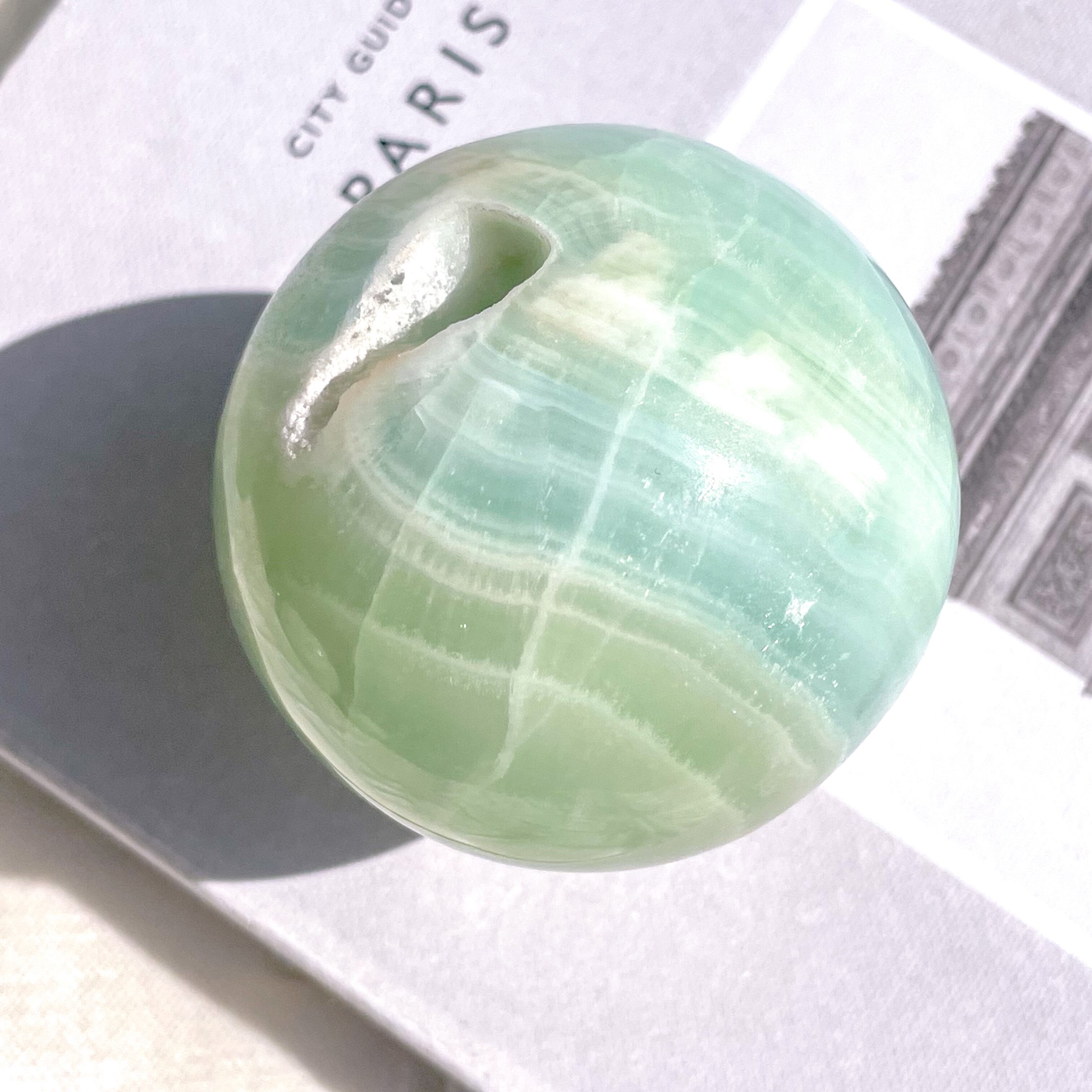 Caribbean Blue Calcite Sphere 3 ✧ カリビアンブルーカルサイト