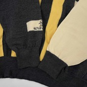 MUNSINGWEAR マンシング デザイン ウールニット セーター L/グレー アイボリー