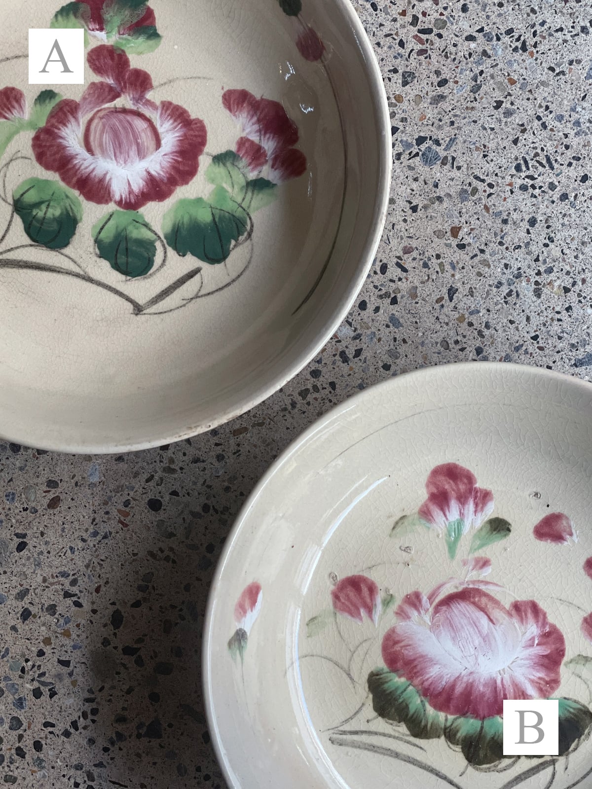 ヴィンテージソンべ焼き／深皿（花） | 333 & tay - Delivery