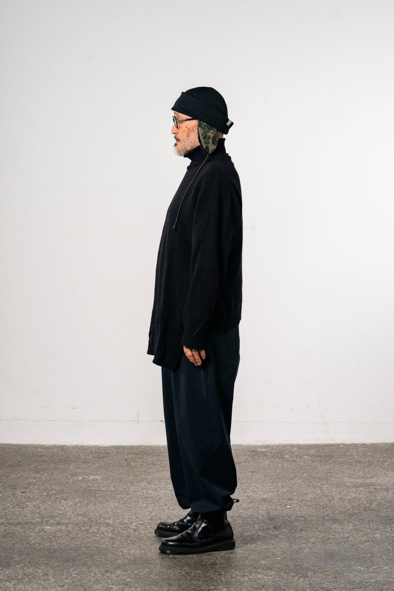 ニットCAP with dogear