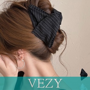ヘアクリップ大きめアクリルバンスクリップ 可愛い ドット柄 髪飾り韓国風 上品 アクセサリー 大人っぽい ヘアアクセ フェミニンプチプラ ヘアアクセサリー VEZY ベジー ItemNo.【23366080】