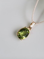 宝石質ペリドット(オーバル) 天然石アクセサリー  ペンダントップ