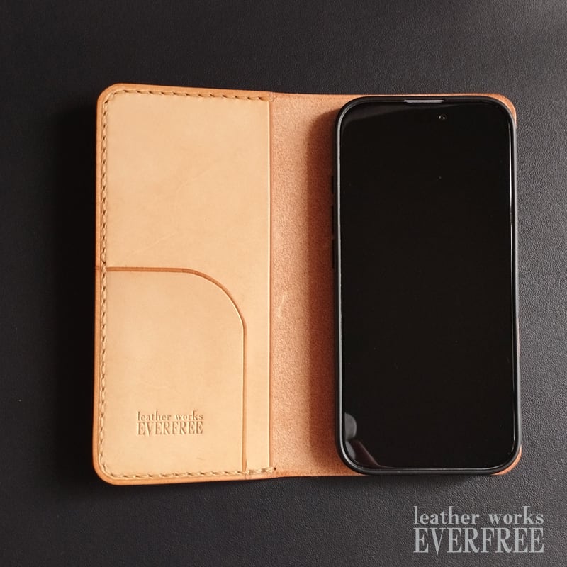 iPhone 18/Air/17/16/15/14/13/12/シリーズ サドルレザー手帳型ケース
