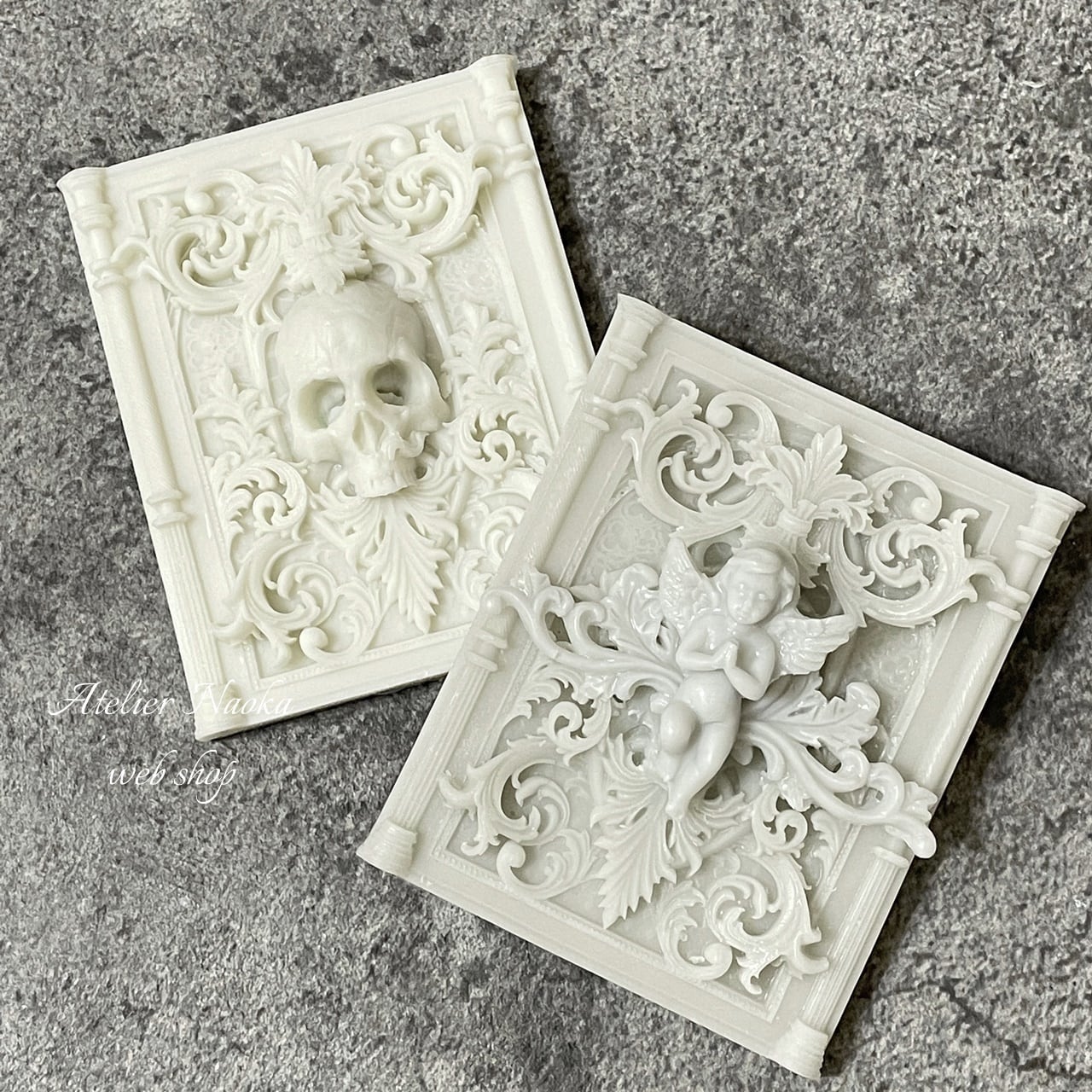バロック調 スカル フレーム シリコンモールド | シリコンモールド