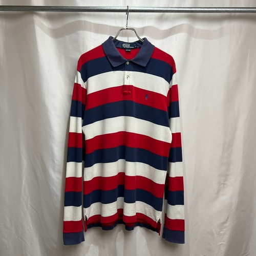 90s~00s Ralph Lauren　鹿子　ボーダー　ポロシャツ　L