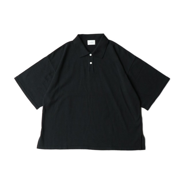 【LAST1】Big knit polo(BLK)