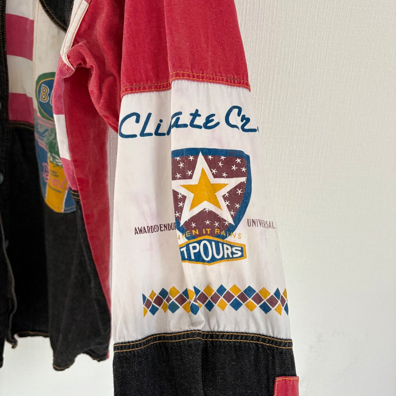 90s Uncle sam ブラックデニムシャツ