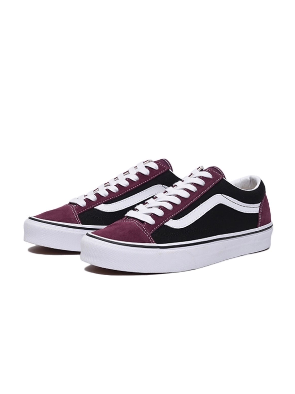 purple black checkered vans