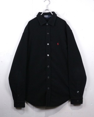 【Caka act2】90's “Polo by Ralph Lauren” Vintage Loose L/S Fleece Shirt