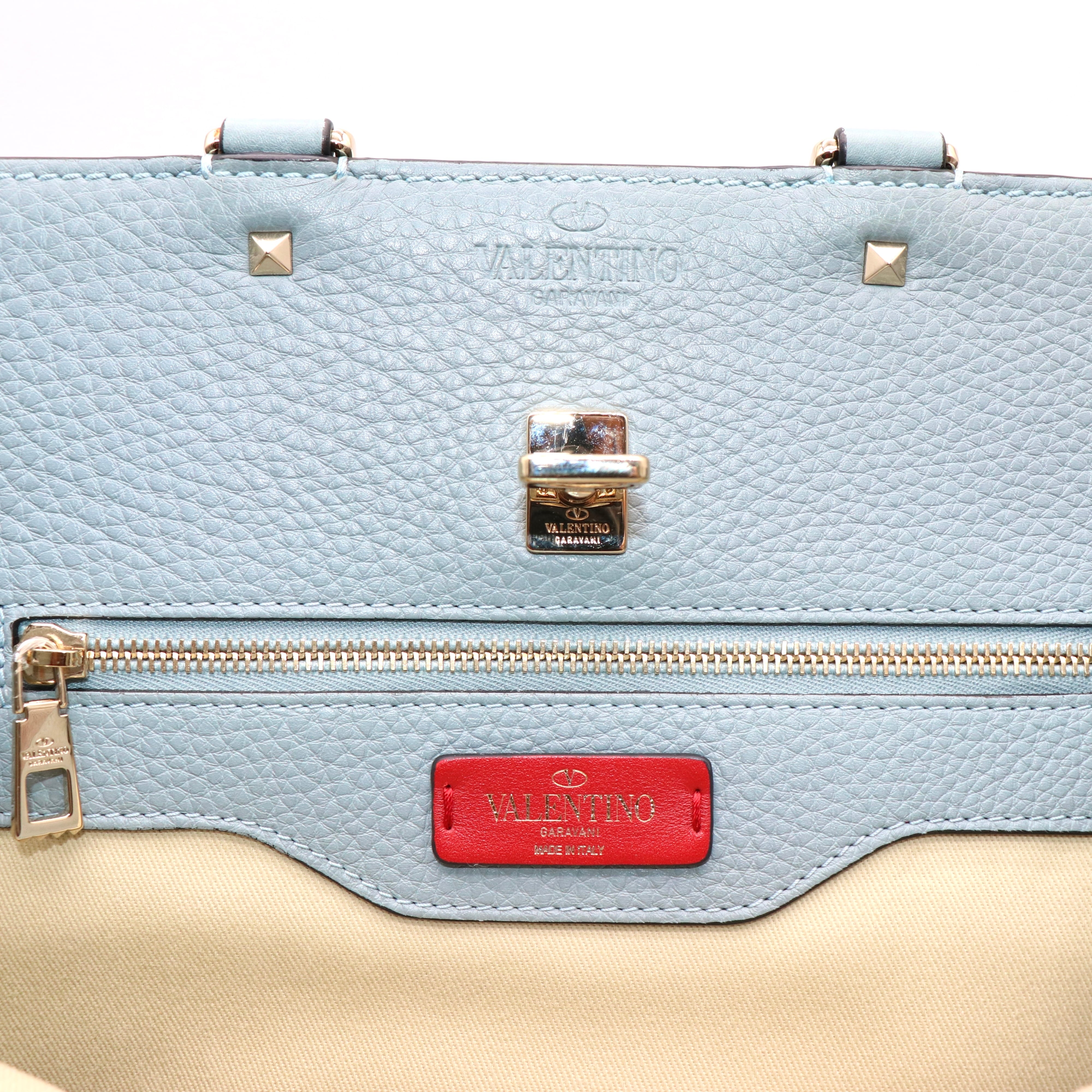 VALENTINO GARAVANI ジョイロック 2wayハンドバッグ バッグ ブルー