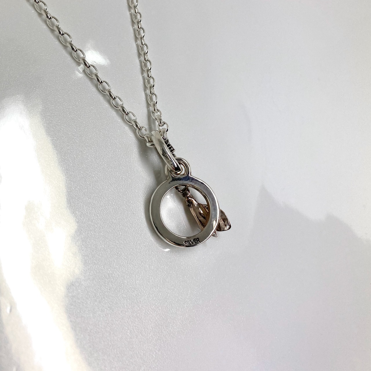GODSIZE 20th Anniversary Model [BUD] combination of pink silver NECKLACE / ゴッドサイズ20周年記念モデル BUDピンクシルバーコンビチェーンネックレス