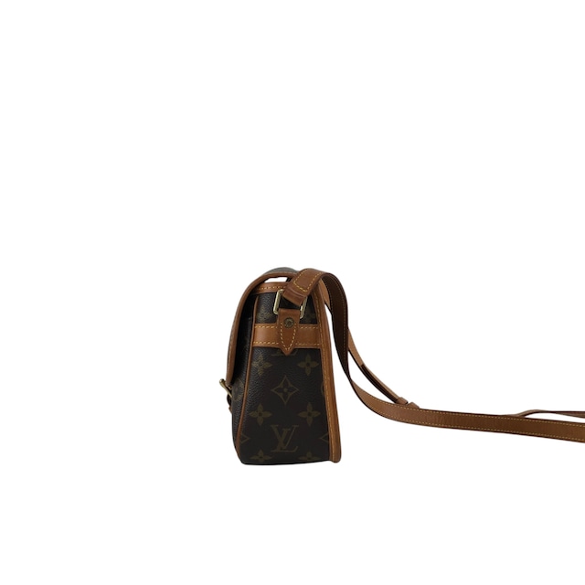 LOUIS VUITTON ルイヴィトン ソローニュ モノグラム ショルダーバッグ ブラウン フロントバックル レザー vintage ヴィンテージ オールド ijy8tn