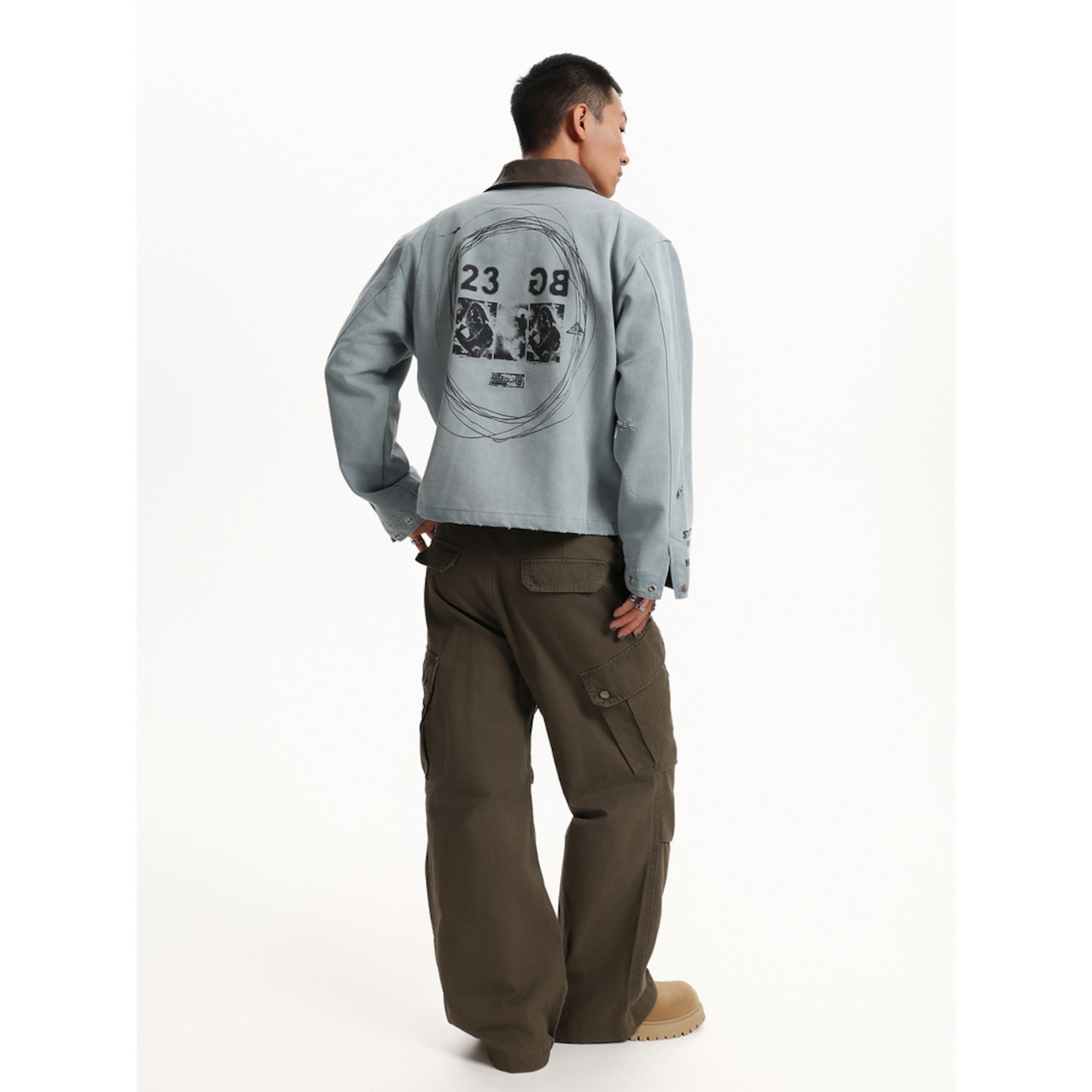 VINTAGE ストリート ラペルウォッシュ ジャケット T1885