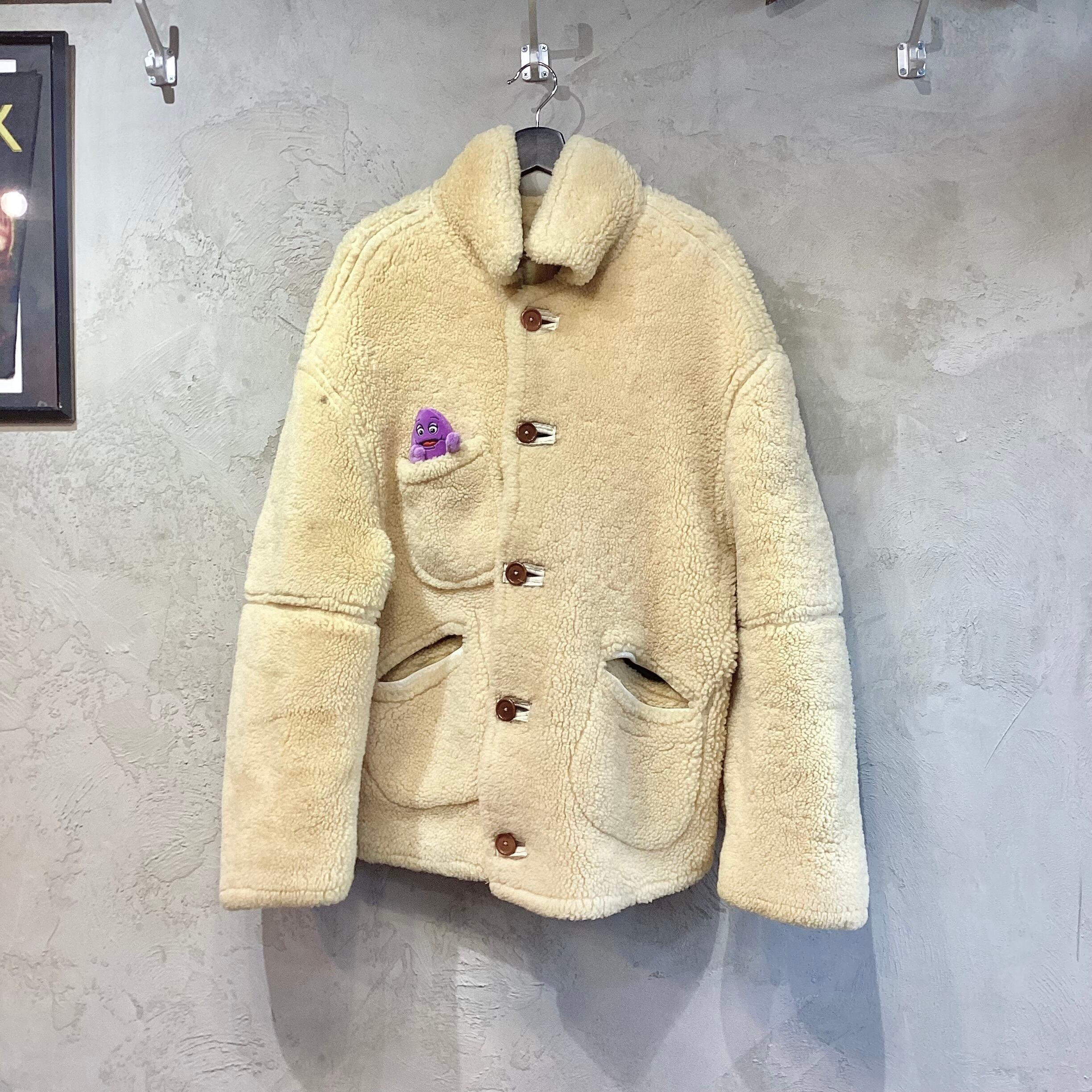Griffin Laundry REVERSIBLE MOUTON BOMBER JACKET (90s) MADE IN