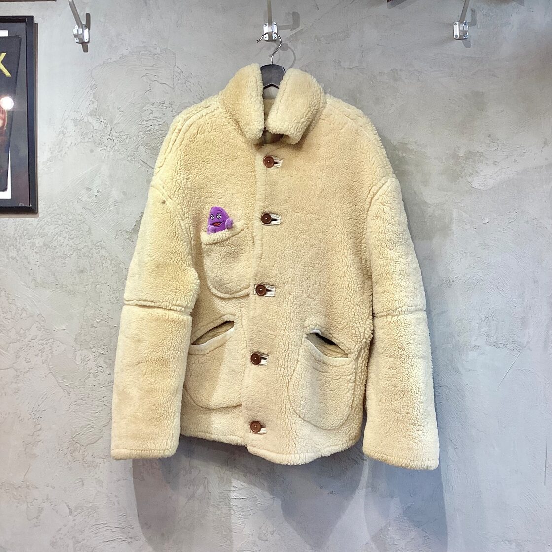 Griffin Laundry REVERSIBLE MOUTON BOMBER JACKET (90s) MADE IN 