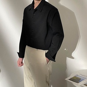 ワッフル調デザインシャツ　MT0160016